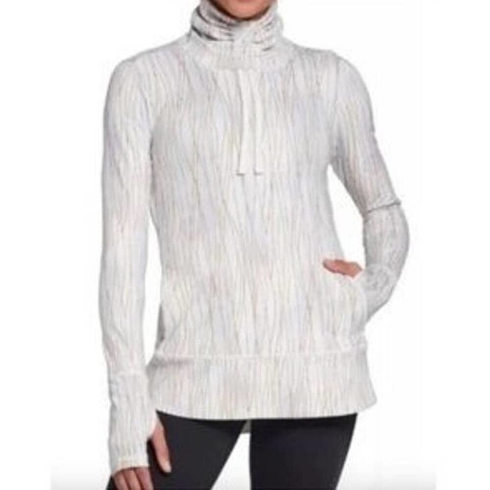 Calia by Carrie Underwood Warm Pullover Entwined Smooth Silver XS A003084